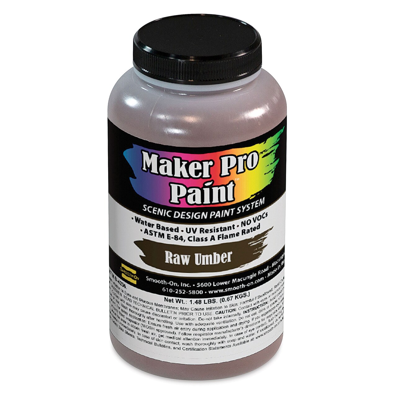 Smooth-On Maker Pro Acrylic-Urethane Paint - Raw Umber, 16 oz